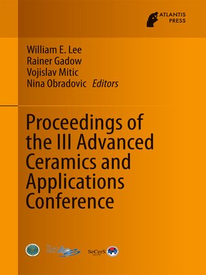 cover image of Proceedings of the III Advanced Ceramics and Applications Conference